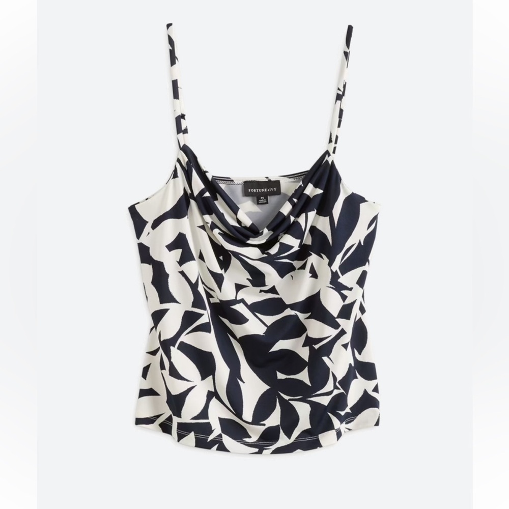 FORTUNE + IVY COWL NECK KNIT CAMI